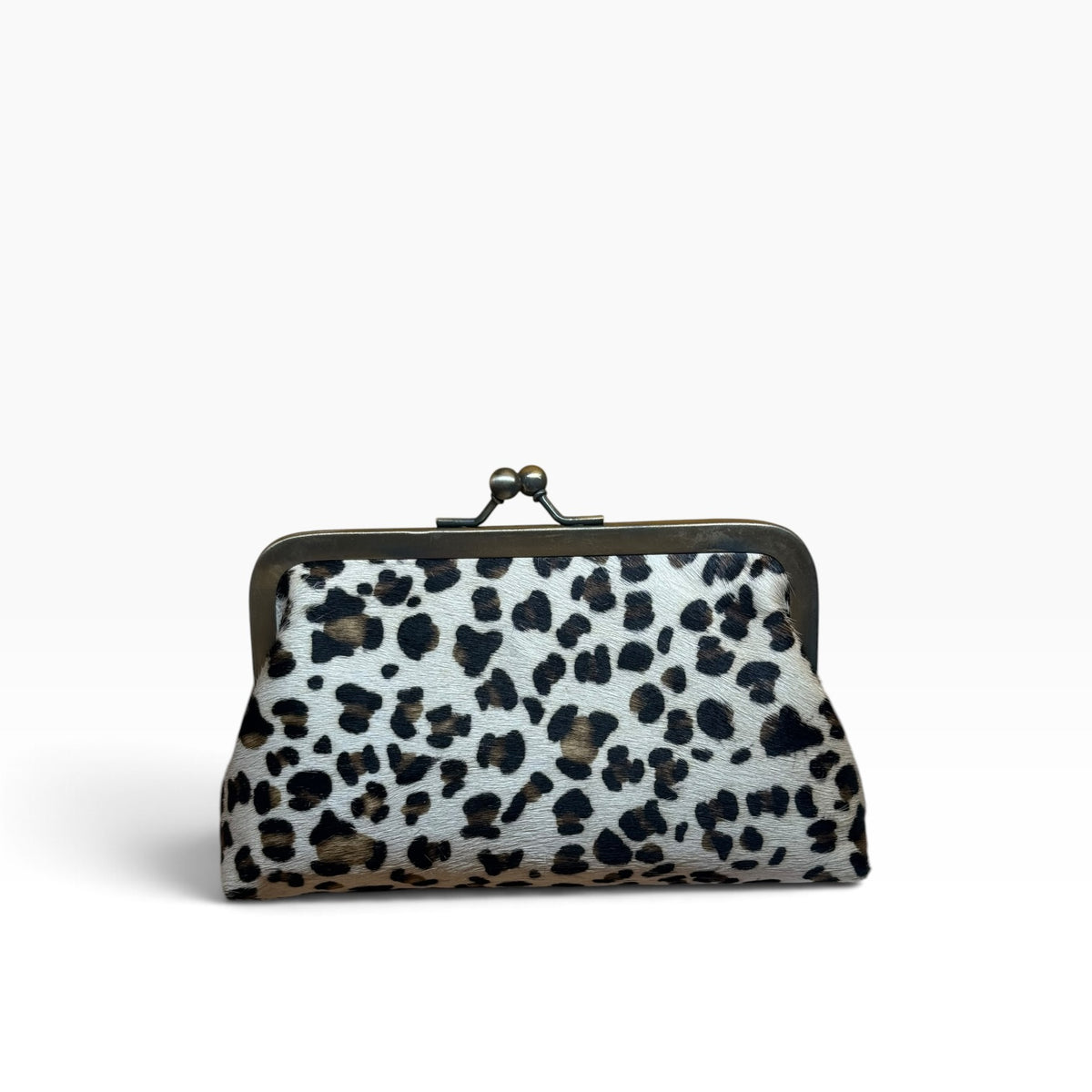 Monedero de boquilla grande animal print