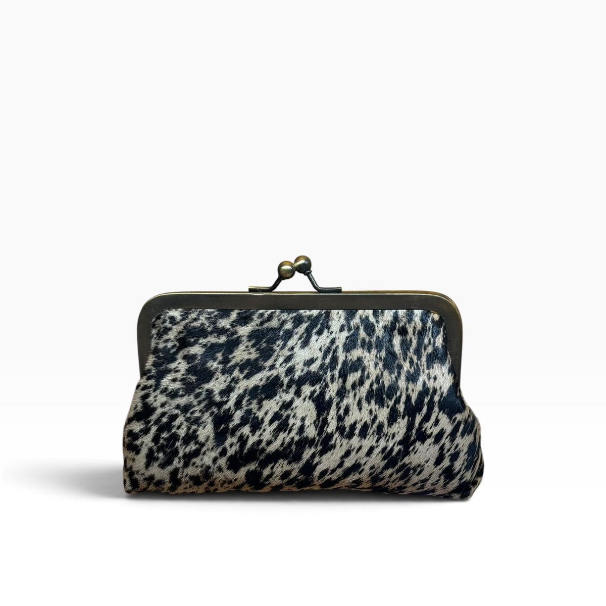 Monedero de boquilla grande animal print