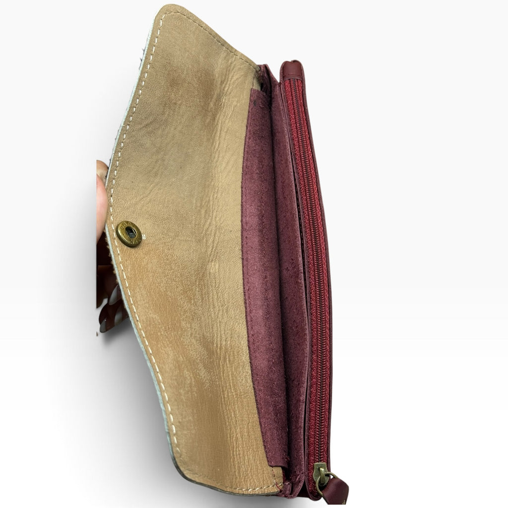Monedero grande solapa animal print