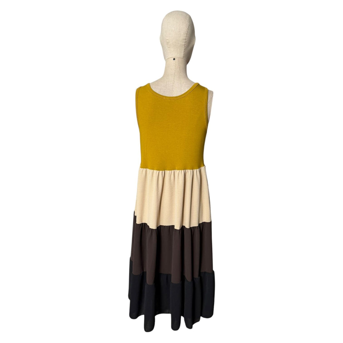 Vestido tricolor