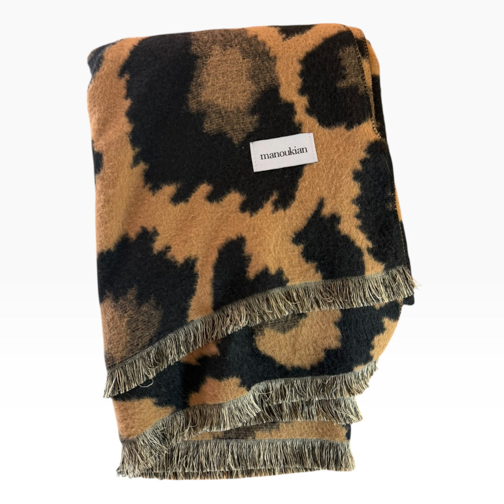 Pashmina chal animal print