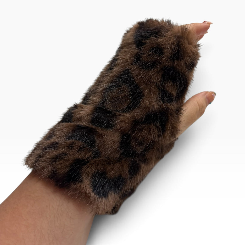 Mitones pelo leopardo