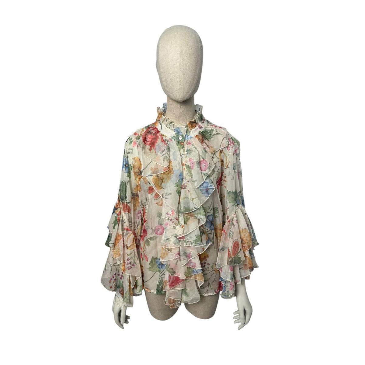 Camisa fluida volantes