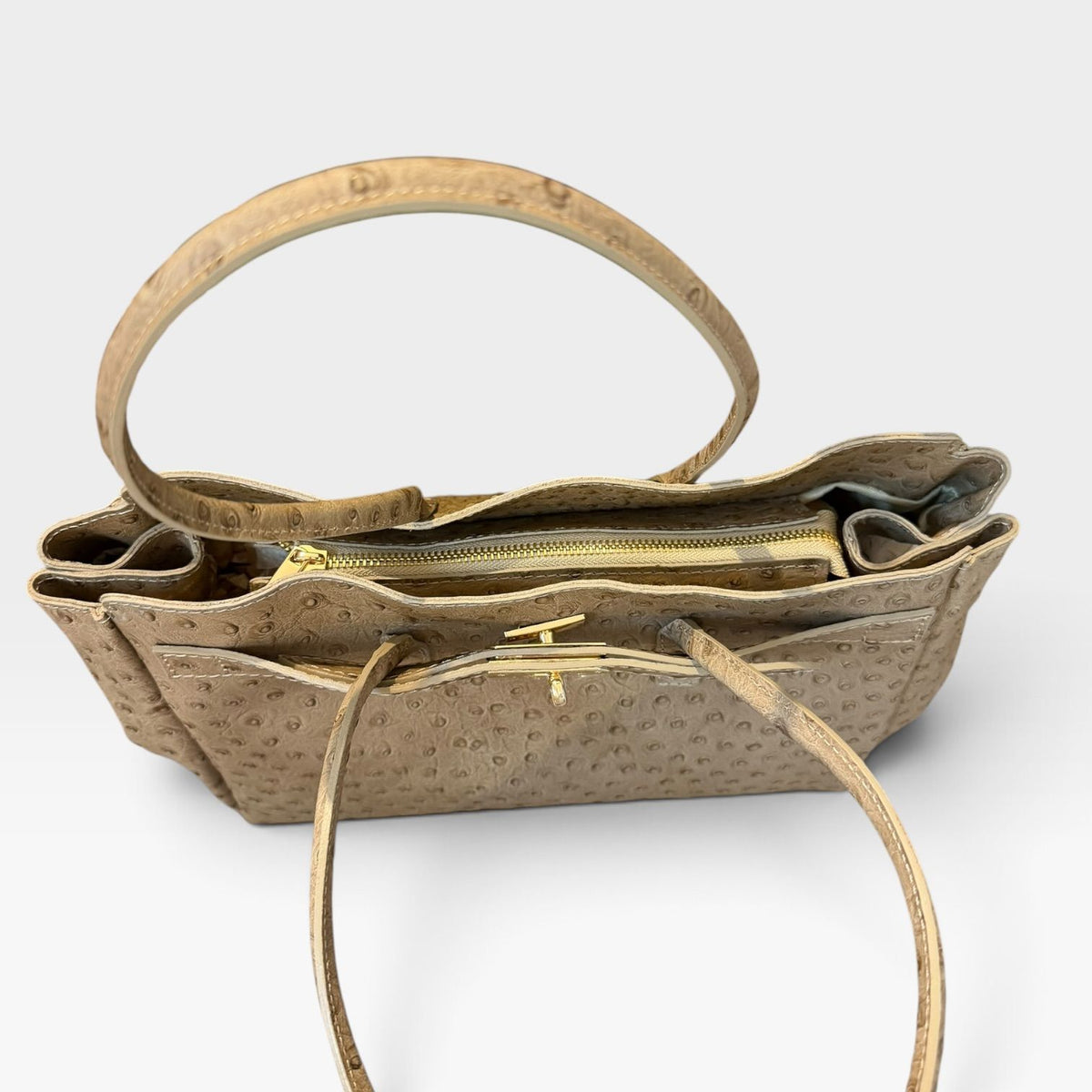 Bolso piel de avestruz
