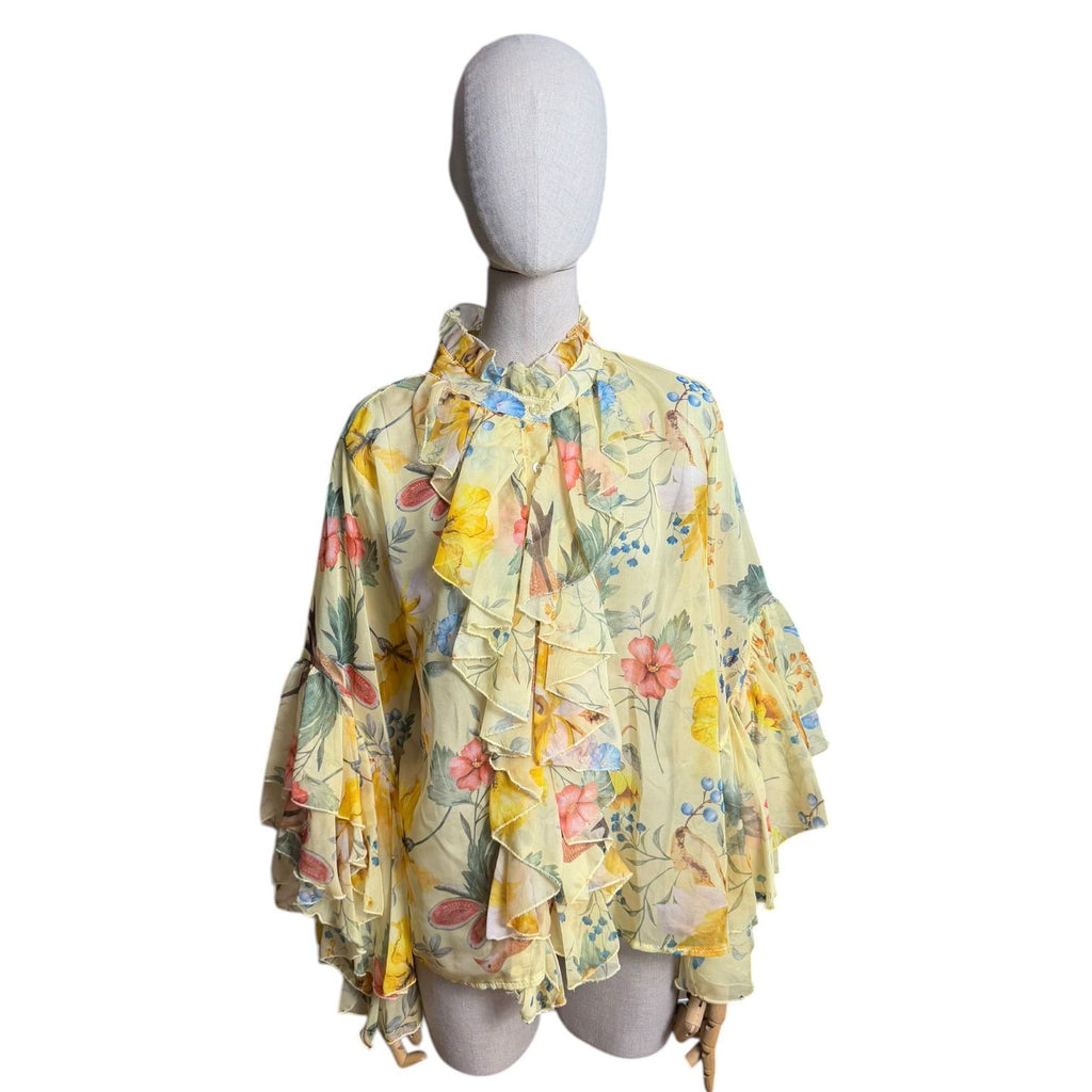 Camisa fluida volantes