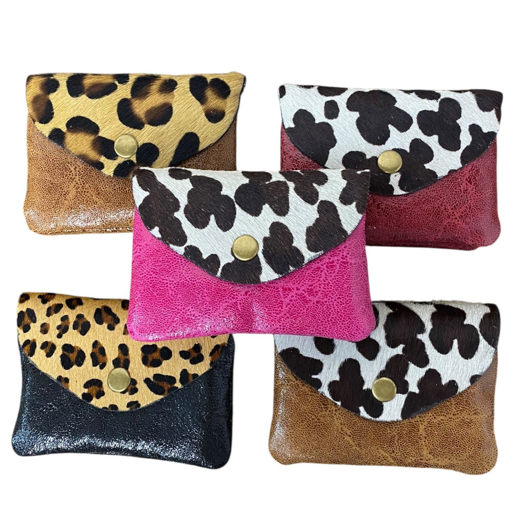 Monedero doble animal print