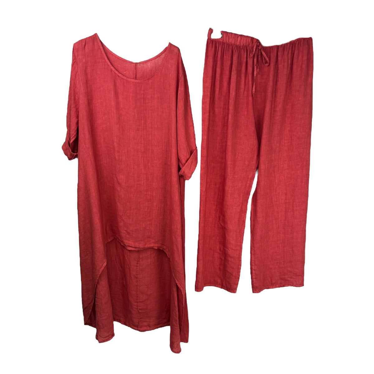 Conjunto de lino camisa y pantalón