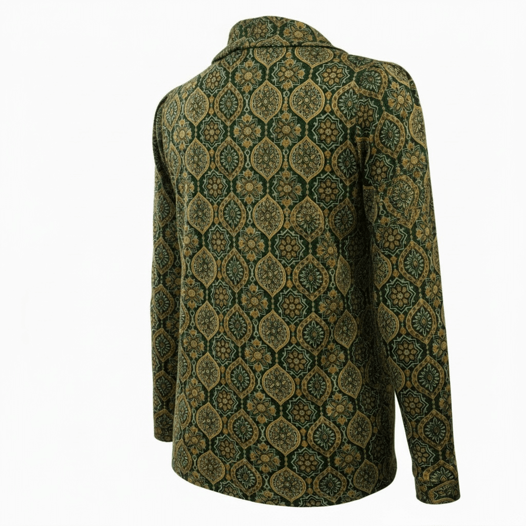 Camisa verde estampada Tantrend