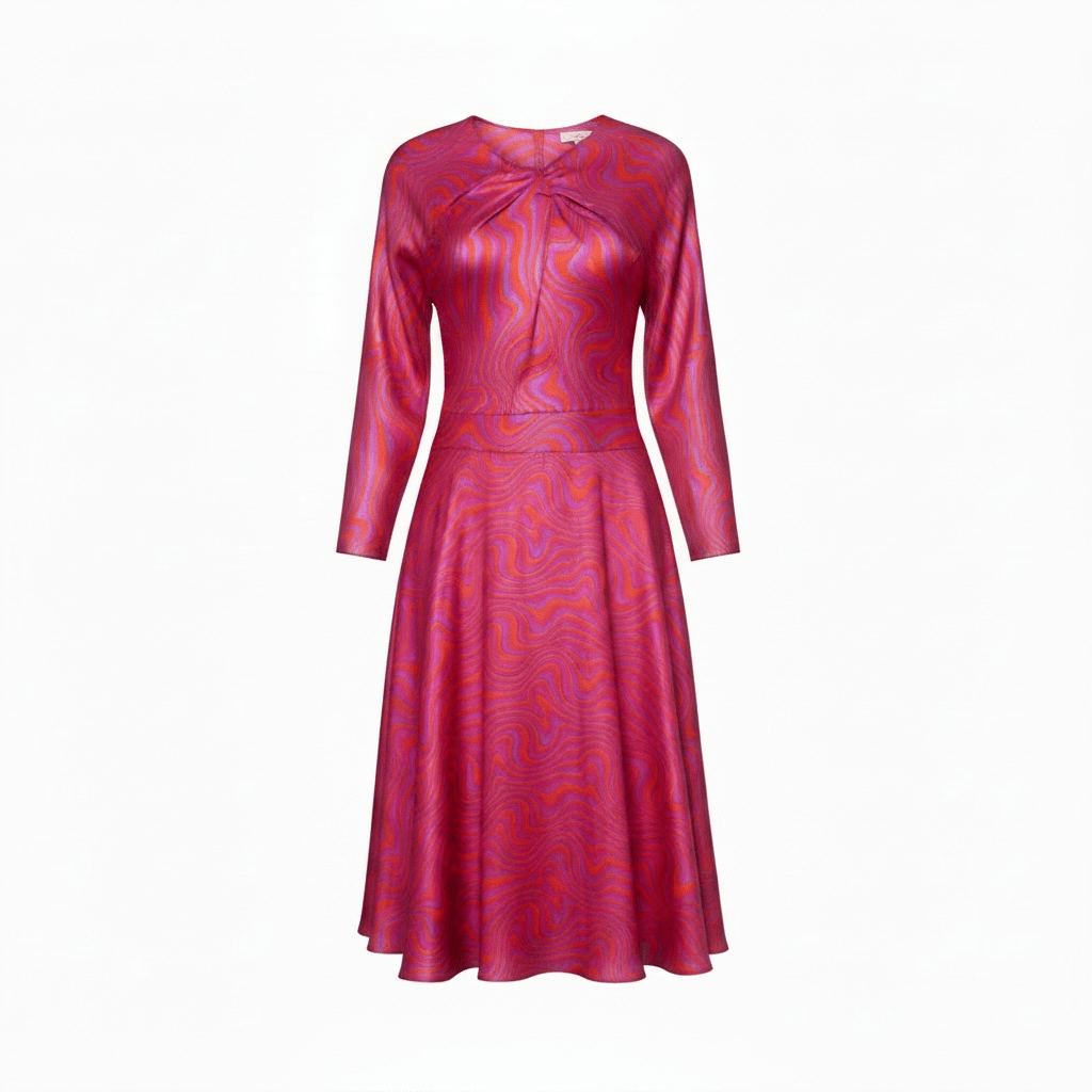 Vestido largo frunce Tantrend