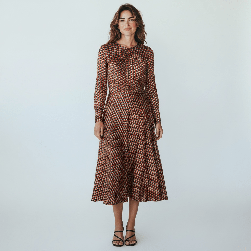 Vestido largo frunce Tantrend