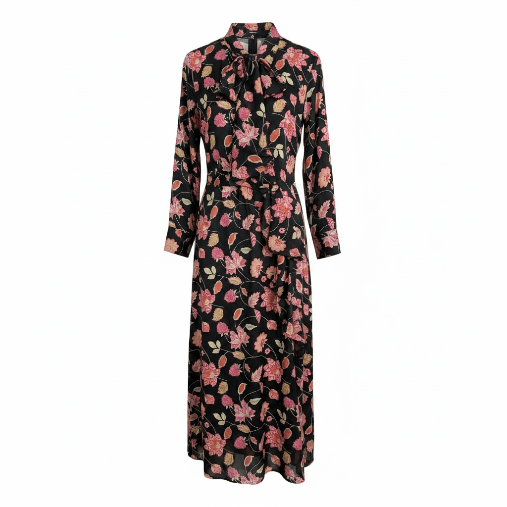 Vestido floral largo Tantrend