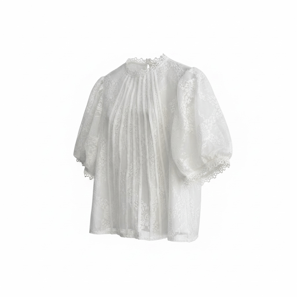 Camisa romántica encaje