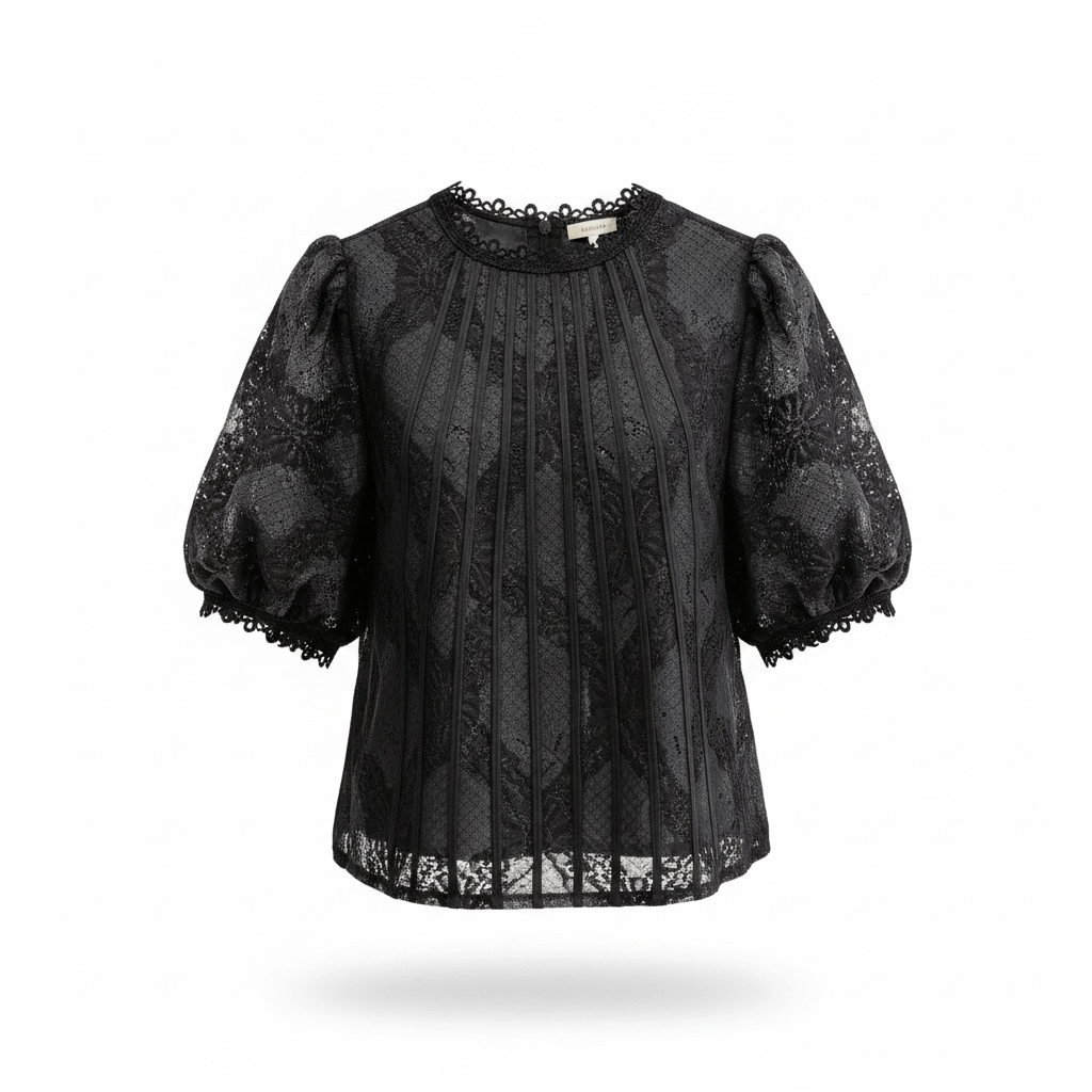 Camisa romántica encaje