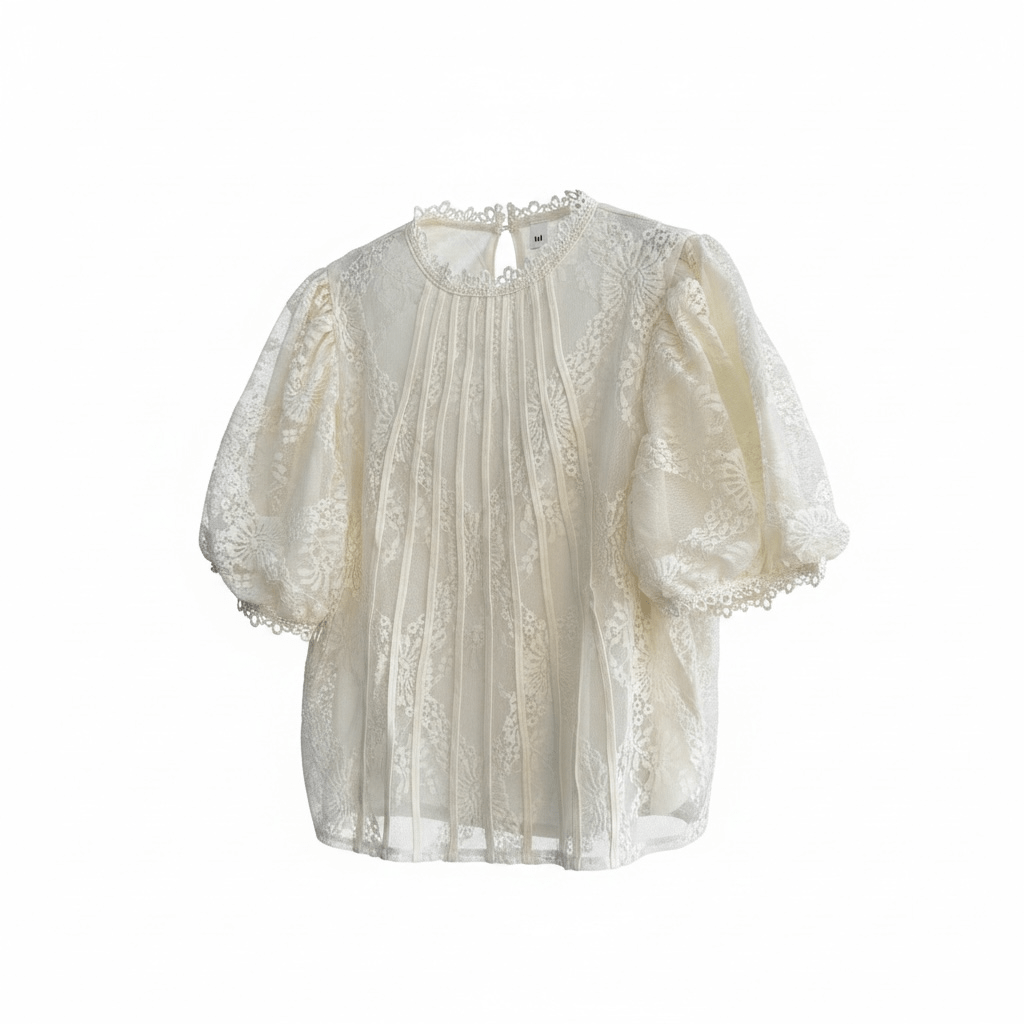 Camisa romántica encaje