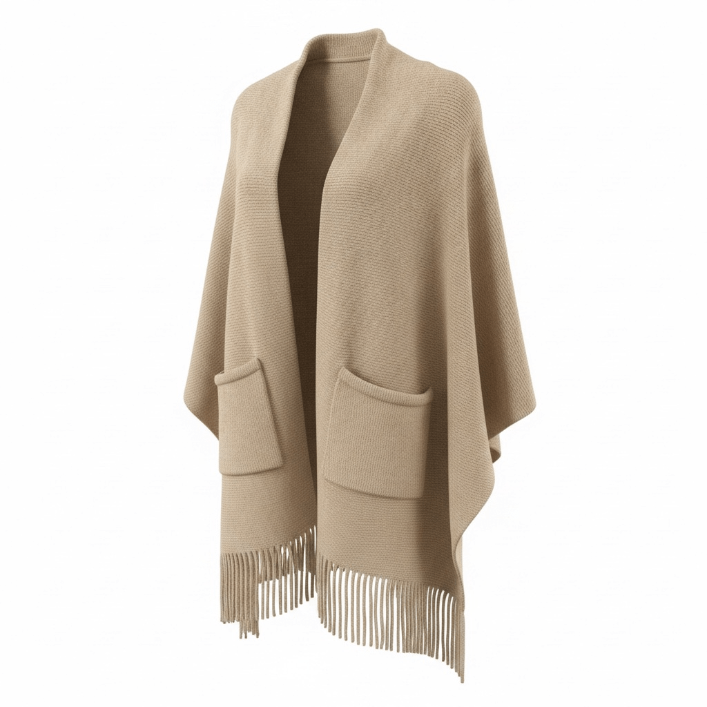 Poncho flecos
