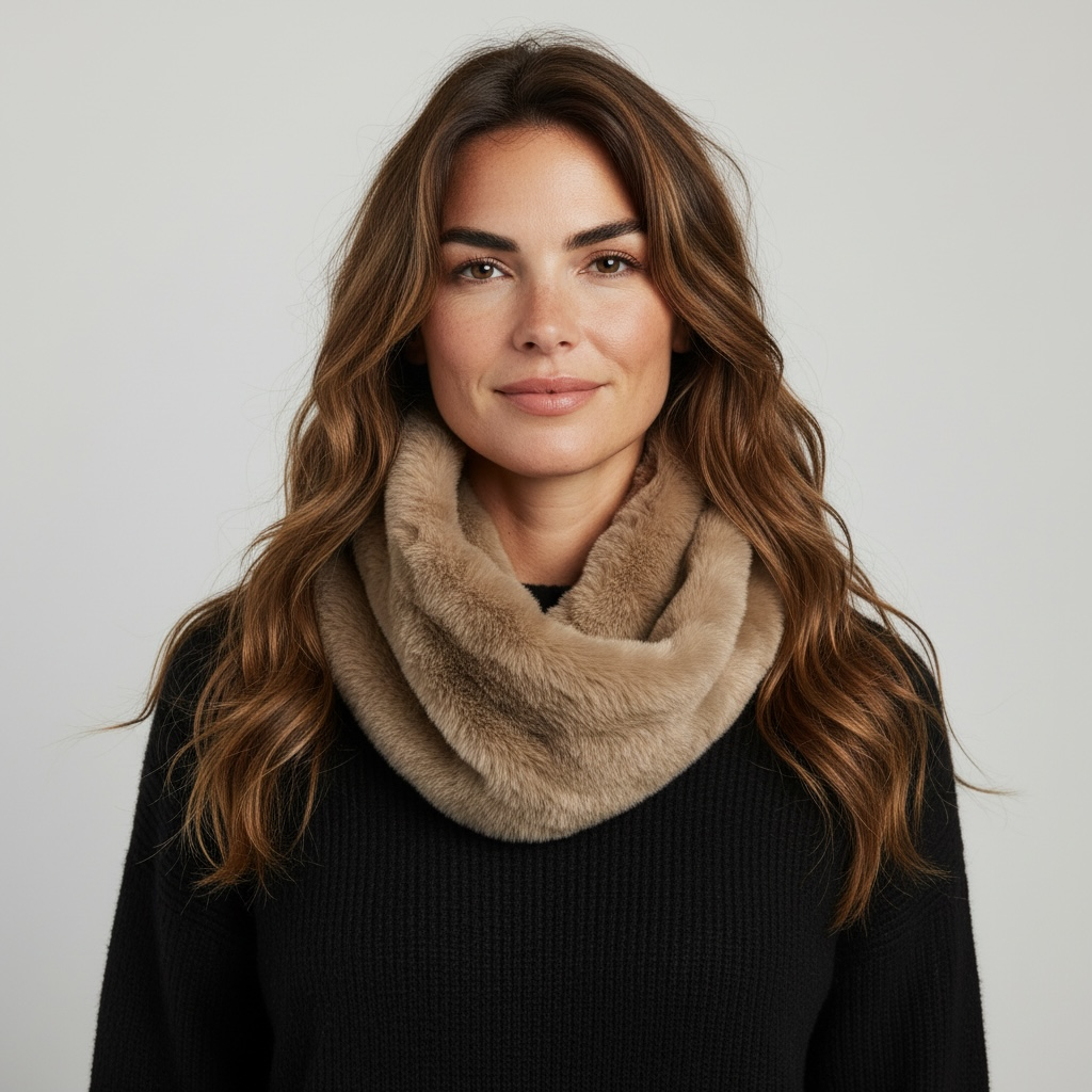 Cuello de pelo sintético