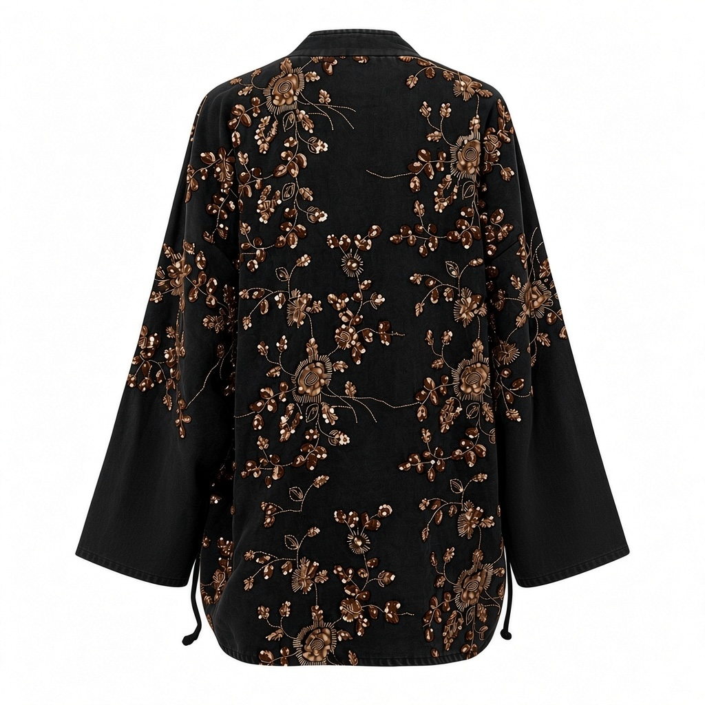 Kimono vaquero con lentejuelas