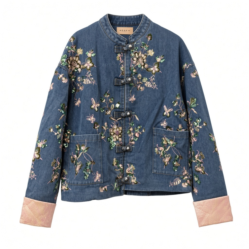 Chaqueta vaquera japonesa lentejuelas