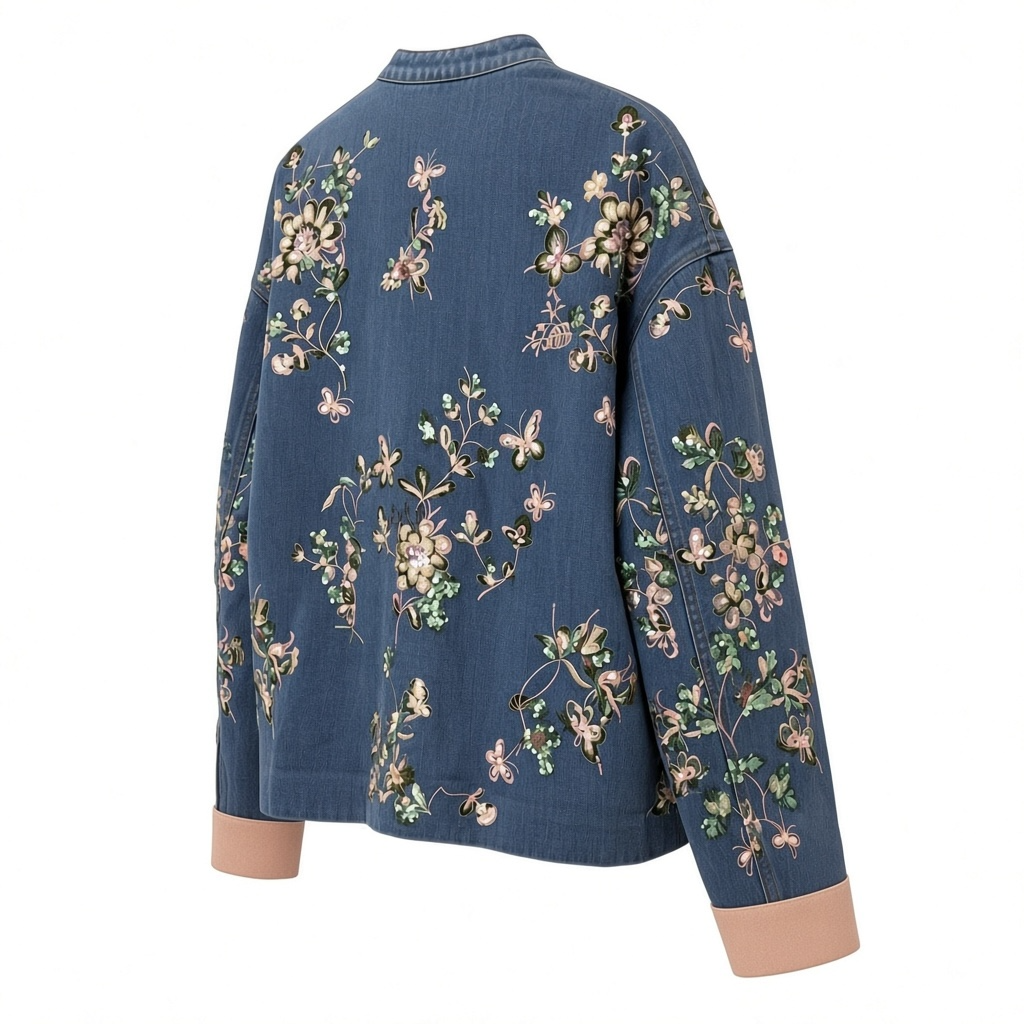 Chaqueta vaquera japonesa lentejuelas