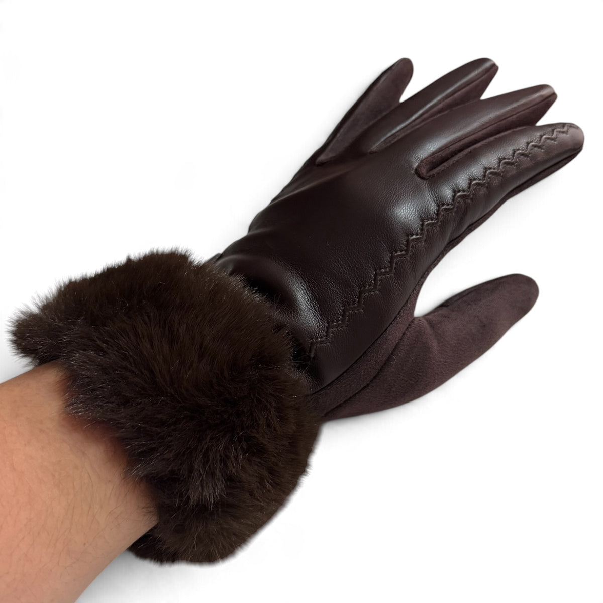 Guantes puño pelo Tantrend