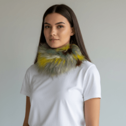 Cuello pelo multicolor