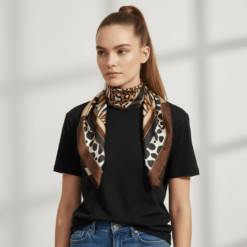 Pañuelo cuadrado animal print