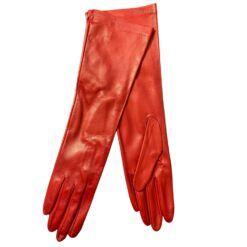 Guantes de piel largos