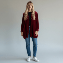 Kimono de terciopelo corto