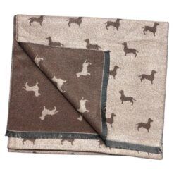 Bufanda reversible perros