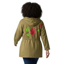 Chaqueta pintada a mano flores
