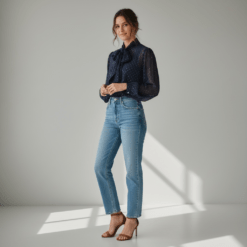 Camisa plumetti con lazada