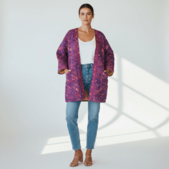 Kimono estampado de algodón