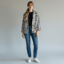 Kimono corto estampado
