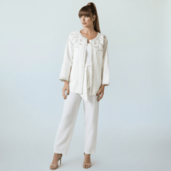 Chaqueta bordado en plata Tantrend