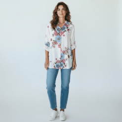 Camisola algodón flores