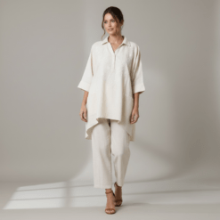 Camisola bordada larga Tantrend