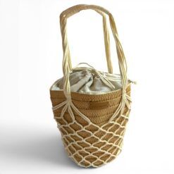 Bolso bombonera macramé