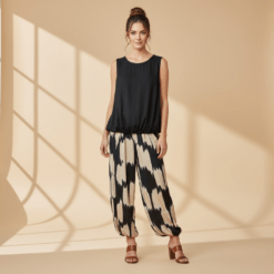 Pantalón bombacho estampado