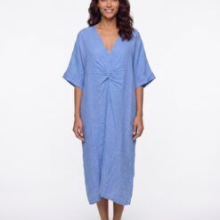 Vestido de lino con nudo