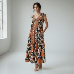 Vestido estampado flores Tantrend