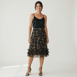 Falda flores volantes Tantrend