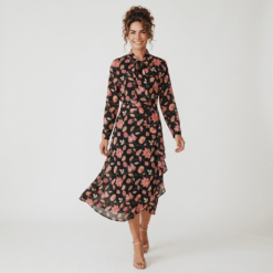 Vestido floral largo Tantrend