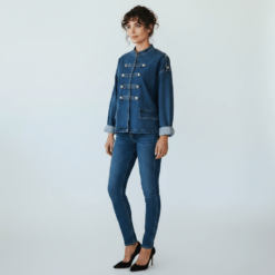 Chaqueta vaquera militar