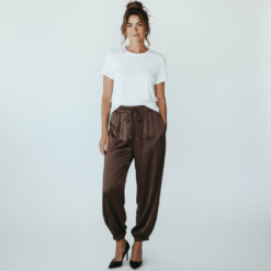 Pantalón bombacho satinado