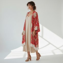 Kimono mantón rojo El Caballo